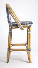 Lila Rattan 28 in. Seat Height Bar Stool with Back and Footrest by Butler Specialty Company