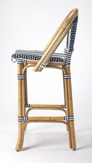 Lila Rattan 28 in. Seat Height Bar Stool with Back and Footrest by Butler Specialty Company
