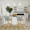 Lila Rattan 28 in. Seat Height Bar Stool with Back and Footrest by Butler Specialty Company