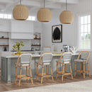 Lila Rattan 28 in. Seat Height Bar Stool with Back and Footrest by Butler Specialty Company