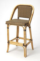 Lila Rattan 28 in. Seat Height Bar Stool with Back and Footrest by Butler Specialty Company