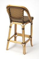 Lila Rattan 28 in. Seat Height Bar Stool with Back and Footrest by Butler Specialty Company