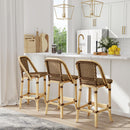 Lila Rattan 28 in. Seat Height Bar Stool with Back and Footrest by Butler Specialty Company