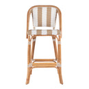 Lila Rattan 28 in. Seat Height Bar Stool with Back and Footrest by Butler Specialty Company