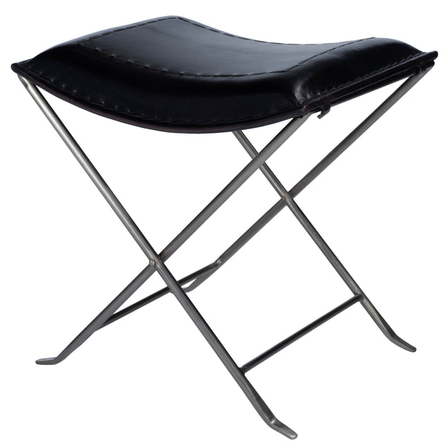Melton 21.5 in. W Rectangular Leather Accent Stool by Butler Specialty Company
