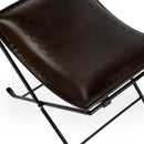 Melton 21.5 in. W Rectangular Leather Accent Stool by Butler Specialty Company