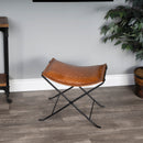 Melton 21.5 in. W Rectangular Leather Accent Stool by Butler Specialty Company