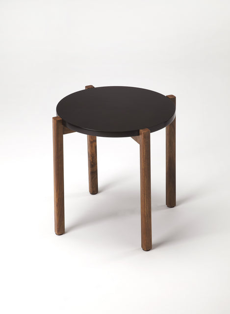 Del Mar 16 in. W Round Wood Modern Side Table by Butler Specialty Company