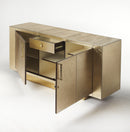 Francois 70.5 in. W Rectangular Leather Wrapped 1 Drawer 2 Door Buffet/Sideboard by Butler Specialty Company