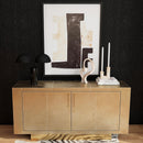 Francois 70.5 in. W Rectangular Leather Wrapped 1 Drawer 2 Door Buffet/Sideboard by Butler Specialty Company