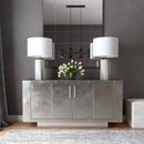 Francois 70.5 in. W Rectangular Leather Wrapped 1 Drawer 2 Door Buffet/Sideboard by Butler Specialty Company
