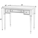 Edmund 38 in. W Rectangular Wood 3 Drawer Traditional Writing Desk by Butler Specialty Company