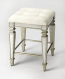 Celeste 26 in. Seat Height Square Mirrored Upholstered Counter Stool by Butler Specialty Company