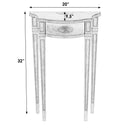 Chester 20 in. W Demilune Wood Traditional Console Table by Butler Specialty Company
