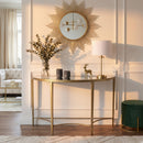 Monica 50 in. W Demilne Glass and Metal Console Table by Butler Specialty Company