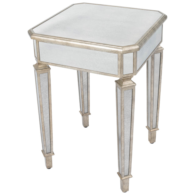 Celeste 18 in. W Square Mirrored Side Table by Butler Specialty Company