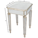 Celeste 18 in. W Square Mirrored Side Table by Butler Specialty Company