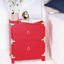 Ardennes 20 in. W Rectangular Wood Campaign 2 Drawer End Table by Butler Specialty Company