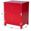 Ardennes 20 in. W Rectangular Wood Campaign 2 Drawer End Table by Butler Specialty Company