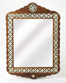 Gabby 20 in. W x 28 in. H Vertical Wood and Bone Inlay Wall Mirror by Butler Specialty Company