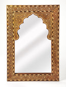 Chevrier 24 in. W x 36 in. H Vertical Wood and Bone Inlay Wall Mirror by Butler Specialty Company