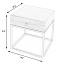Brixton 19.5 in. W Square Iron and Wood 1 Drawer End Table by Butler Specialty Company