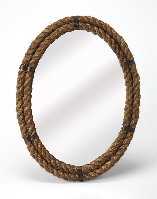 Darby 18 in. W x 24 in. H Oval Rope Wall Mirror by Butler Specialty Company