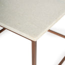 Holland 24 in. W Square Marble and Metal Coffee Table by Butler Specialty Company