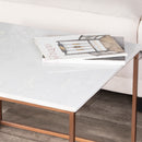 Holland 24 in. W Square Marble and Metal Coffee Table by Butler Specialty Company