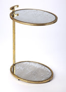 Ciro 13.5 in. W Oval Metal and Mirrored Side Table by Butler Specialty Company