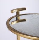 Ciro 13.5 in. W Oval Metal and Mirrored Side Table by Butler Specialty Company