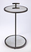 Ciro 13.5 in. W Oval Metal and Mirrored Side Table by Butler Specialty Company