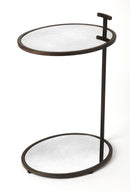 Ciro 13.5 in. W Oval Metal and Mirrored Side Table by Butler Specialty Company