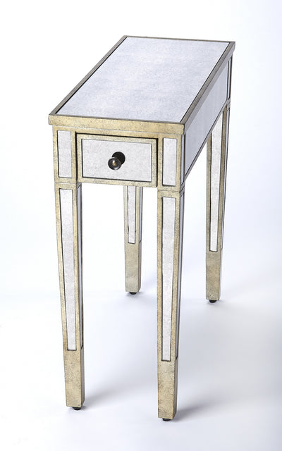 Katarina 10 in. W Rectangular Mirrored Narrow 1 Drawer Chairside Table by Butler Specialty Company