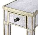 Katarina 10 in. W Rectangular Mirrored Narrow 1 Drawer Chairside Table by Butler Specialty Company