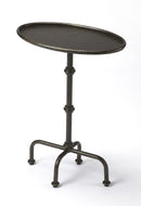 Kira Indoor 19.75 in. W Oval Metal Pedestal Table by Butler Specialty Company