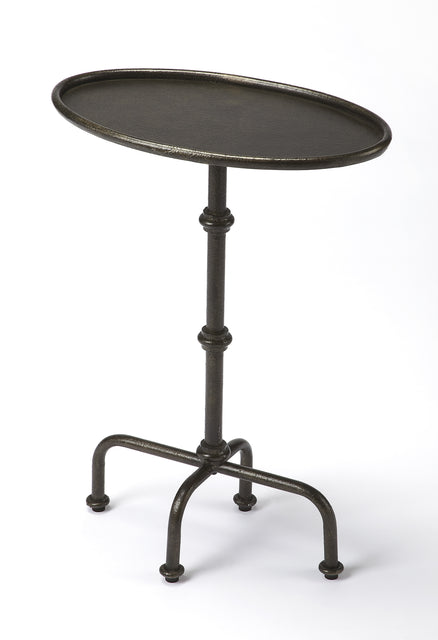 Kira Indoor 19.75 in. W Oval Metal Pedestal Table by Butler Specialty Company