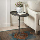 Kira Indoor 19.75 in. W Oval Metal Pedestal Table by Butler Specialty Company