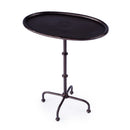 Kealy Outdoor 19.75 in. W Oval Metal Pedestal Side Table by Butler Specialty Company