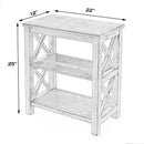 Vance 22 in. W x 25 in. H Rectangular Wood 2 Shelf Accemt Bookcase by Butler Specialty Company