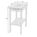 Gilbert 12 in. W Rectangular Wood End Table with Pull-Out Tray and Lower Open Shelf by Butler Specialty Company