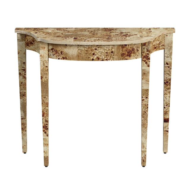 Chester 36 in. W Demilune Burl Wood Console Table by Butler Specialty Company