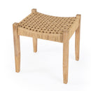 Garner 19.5 in. W Rectangular Woven Jute and Wood Accent Stool by Butler Specialty Company