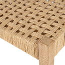 Garner 19.5 in. W Rectangular Woven Jute and Wood Accent Stool by Butler Specialty Company