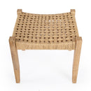 Garner 19.5 in. W Rectangular Woven Jute and Wood Accent Stool by Butler Specialty Company