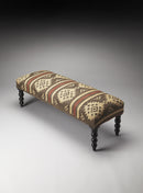 Navajo 48 in. W Rectangular Jute Upholstered and Wood Bench by Butler Specialty Company