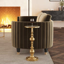 Darien 10 in. W Round Pedestal Side Table by Butler Specialty Company