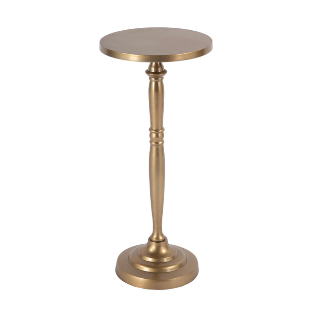 Langford  Indoor 10 in. W Round Metal Pedestal Base Side Table by Butler Specialty Company