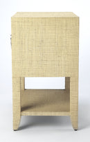 Amelle 24 in. W Rectangular Raffia 2 Drawer Nightstand with Lower Open Shelf by Butler Specialty Company