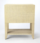 Amelle 24 in. W Rectangular Raffia 2 Drawer Nightstand with Lower Open Shelf by Butler Specialty Company